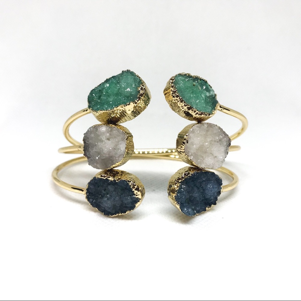 Double Druzy Bangles - Multiple colors!
